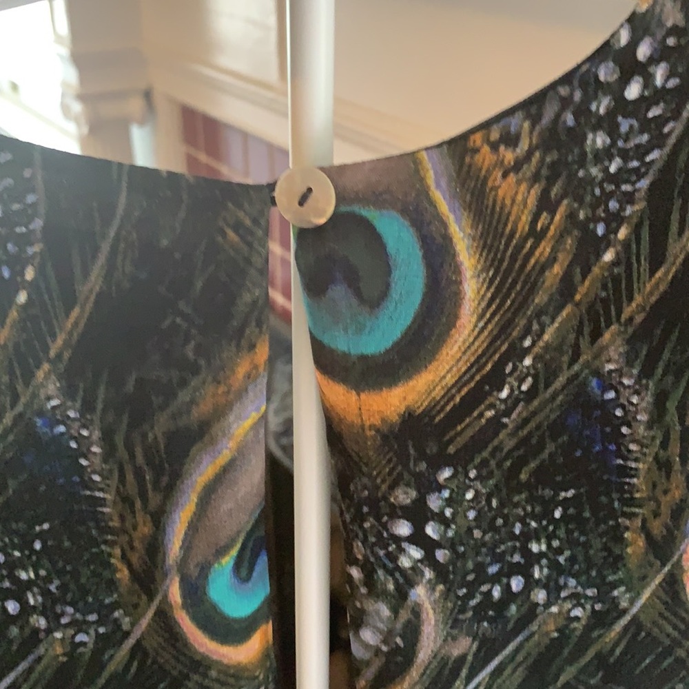 Show me‎ your mum’s peacock feather mini dress. NWOT - Picture 4 of 5